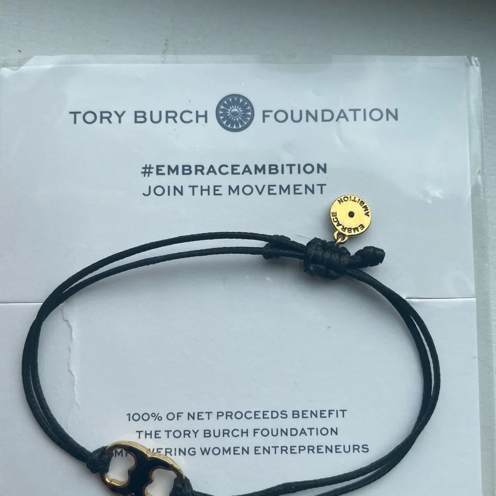 Tory Burch Black and Gold Jewelry Bracelet - Picture 1 of 5